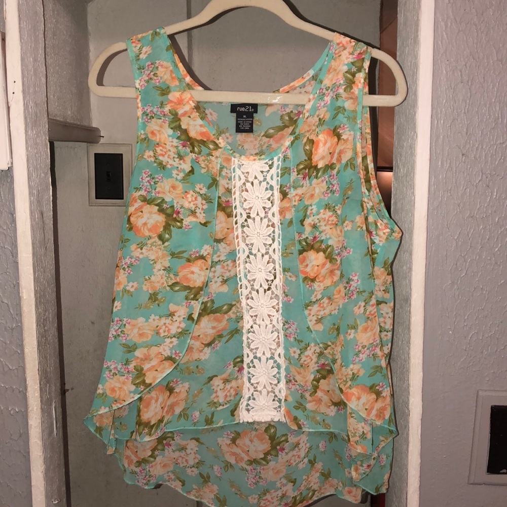 Sheer tank top